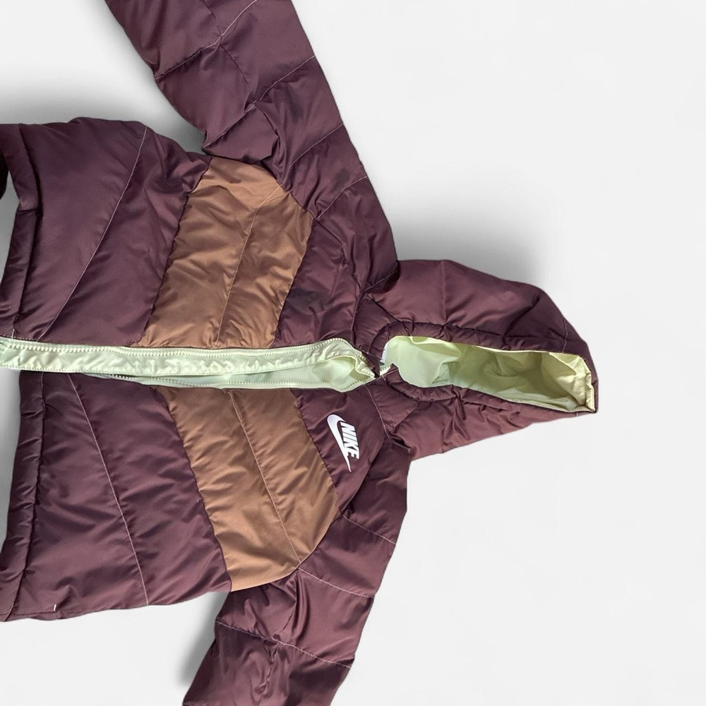 Nike Kids' Plum and Tan Puffer Jacket